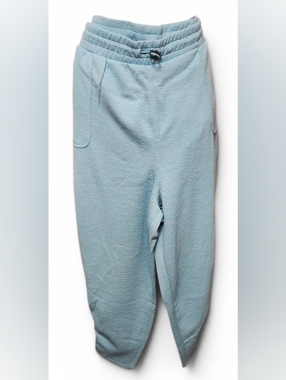 Light Blue/ Teal Cozy Textured Sweatpants